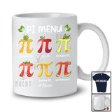 Personalized Pi Menu; Awesome Pi Day Symbol Pie Fruit; Custom Name Math Teacher Students T-Shirt
