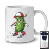 Personalized Pickle Playing Baseball; Lovely Pickle Baseball Team; Custom Name Sport Player T-Shirt
