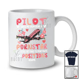 Personalized Pilot Saved Me From Being A Pornstar; Floral Custom Name Pilot Proud Couple T-Shirt