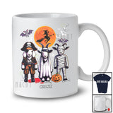 Personalized Pirate Mummy Boo Ghost Goat; Scary Halloween Custom Name Farm Animal Farmer T-Shirt