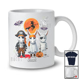 Personalized Pirate Mummy Boo Ghost Mule; Scary Halloween Custom Name Farm Animal Farmer T-Shirt