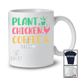 Personalized Plant Chicken Coffee; Proud Mother's Day Father's Day Gardener Farmer; Family T-Shirt