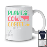 Personalized Plant Cow Coffee; Proud Mother's Day Father's Day Gardener Farmer; Family T-Shirt