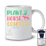Personalized Plant Horse Coffee; Proud Mother's Day Father's Day Gardener Farmer; Family T-Shirt