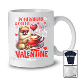 Personalized Pomeranian And Coffee Only For Valentine; Lovely Custom Name Single; Animal T-Shirt