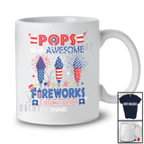 Personalized Pops Of Awesome Fireworks Director; Proud 4th Of July Custom Name Family T-Shirt