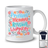 Personalized Praying Mommy Raising Warriors; Floral Mother's Day Flowers; Custom Name Family T-Shirt