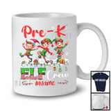 Personalized Pre-K ELF Crew; Awesome Christmas ELF; Custom Name Students Teacher T-Shirt