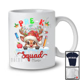 Personalized Pre-K Squad; Adorable Christmas Lights Custom Name Students Teacher; Reindeer T-Shirt