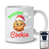 Personalized Pretend I'm A Cookie Crew; Lovely Christmas Custom Name Santa Snowing T-Shirt