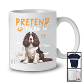 Personalized Pretend I'm An English Springer Spaniel; Humorous Halloween Custom Name Dog Owner T-Shirt