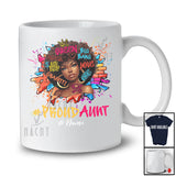 Personalized Proud Aunt; Lovely Mother's Day Custom Name Afro Women; African Graffiti T-Shirt