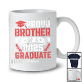 Personalized Proud Brother Of A 2025 Graduate; Lovely Graduation Custom Name Class 2025 T-Shirt
