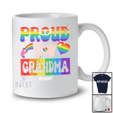 Personalized Proud Grandma; Amusing LGBTQ Pride Mother's Day Custom Name Gay Rainbow T-Shirt