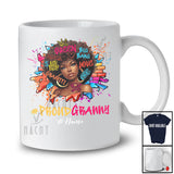 Personalized Proud Granny; Lovely Mother's Day Custom Name Afro Women; African Graffiti T-Shirt