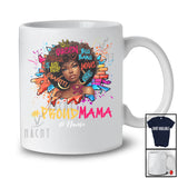Personalized Proud Mama; Lovely Mother's Day Custom Name Afro Women; African Graffiti T-Shirt