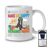 Personalized Puppy's Custom Name Make Me Happy, Lovely Summer Vacation Sproodle Owner T-Shirt