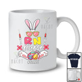 Personalized RN Nurse; Adorable Easter Custom Name Nurse Nursing; Bunny Ears Family Group T-Shirt