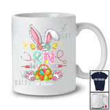 Personalized RN; Fantastic Easter Eggs Flowers Bunny Ears; Custom Name Nurse Nursing T-Shirt