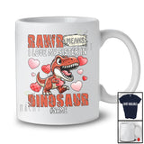 Personalized Rawr I Love My Sister In Dinosaur; Lovely Mother's Day T-Rex; Custom Name Family T-Shirt