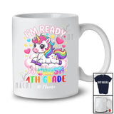 Personalized Ready To Crush 4th Grade; Lovely First Day Of School Unicorn Custom Name Students T-Shirt