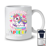 Personalized Ready To Crush Pre-K; Lovely First Day Of School Unicorn Custom Name Students T-Shirt