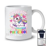 Personalized Ready To Crush Preschool; Lovely First Day Of School Unicorn Custom Name Students T-Shirt