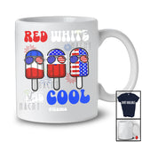 Personalized Red White And Cool; Amazing 4th of July Three Ice Creams; Custom Name Patriotic T-Shirt