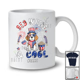 Personalized Red White And Cool; Lovely 4th of July Custom Name Beagle Patriotic T-Shirt