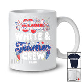 Personalized Red White And Teacher Crew; Proud 4th Of July Custom Name Teacher Patriotic T-Shirt