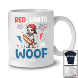 Personalized Red White And Woof; Lovely 4th Of July Custom Name Chihuahua Hot Dog; Patriotic T-Shirt