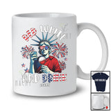 Personalized Red White Drink; Joyful 4th Of July Custom Name Boy Men Drinking Wine; Patriotic T-Shirt