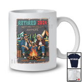 Personalized Retired 2024 Not Problem, Happy Retirement Custom Name Husband Wife, Camping T-Shirt