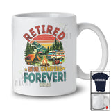 Personalized Retired Gone Camping Forever; Joyful Father's Day Custom Name Dad; Retirement T-Shirt