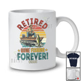 Personalized Retired Gone Fishing Forever; Joyful Father's Day Custom Name Dad; Retirement T-Shirt