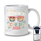 Personalized Retirement Cruise 2026; Joyful Summer Vacation Sunglasses; Custom Name Family T-Shirt