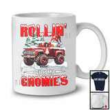 Personalized Rollin' With My Gnomies; Fantastic Christmas Snowing; Custom Name Gnome Pickup T-Shirt