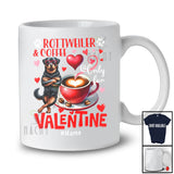 Personalized Rottweiler And Coffee Only For Valentine; Lovely Custom Name Single; Animal T-Shirt