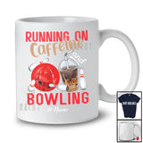 Personalized Running On Caffeine And Bowling; Joyful Custom Name Coffee Bowling Player T-Shirt