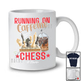 Personalized Running On Caffeine And Chess; Joyful Custom Name Coffee Chess Player T-Shirt