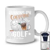 Personalized Running On Caffeine And Golf; Joyful Custom Name Coffee Golf Player T-Shirt