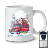Personalized Santa Driving Bus School; Merry Christmas Custom Name Bus School Driver; Family T-Shirt