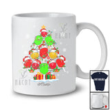 Personalized Santa Pickleball Christmas Tree; Custom Name Funny Matching Pickleball Player Team T-Shirt