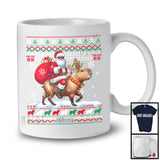 Personalized Santa Riding Capybara; Amazing Christmas Sweater Custom Name Capybara; Rodent T-Shirt