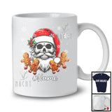 Personalized Santa Skull With Gingerbread; Wonderful Christmas Santa Skull; Custom Name Family T-Shirt