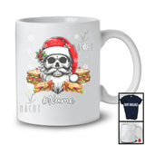 Personalized Santa Skull With Sandwich; Wonderful Christmas Santa Skull; Custom Name Family T-Shirt