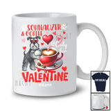 Personalized Schnauzer And Coffee Only For Valentine; Lovely Custom Name Single; Animal T-Shirt