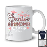 Personalized Senior Grandma 2025; Amusing Mother's Day Pink Leopard; Custom Name Graduate T-Shirt