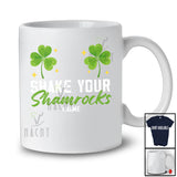 Personalized Shake Your Shamrocks; Amazing St. Patrick's Day Women Bra; Custom Name Family T-Shirt