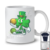 Personalized Shamrock Playing Bocce Ball; Amusing St. Patrick's Day Irish; Custom Name Sport Player T-Shirt